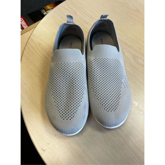 David Tate Gray Elastic Slip On Sneakers sz 9WW EUC - Picture 3 of 7